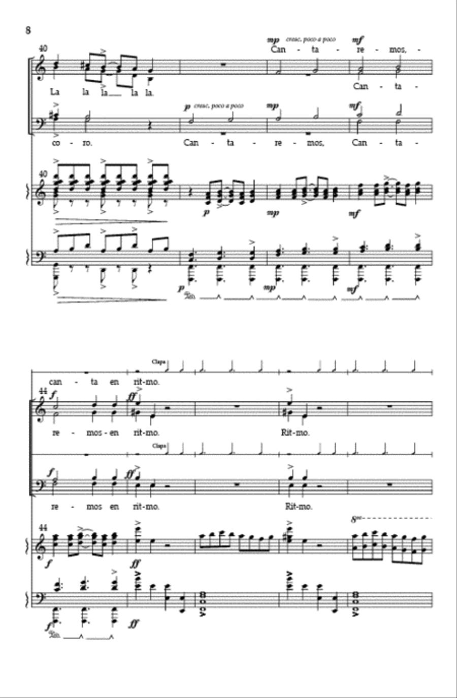 Ritmo (SATB) Ritmo (SATB) 4-Part scores gallery preview page 7