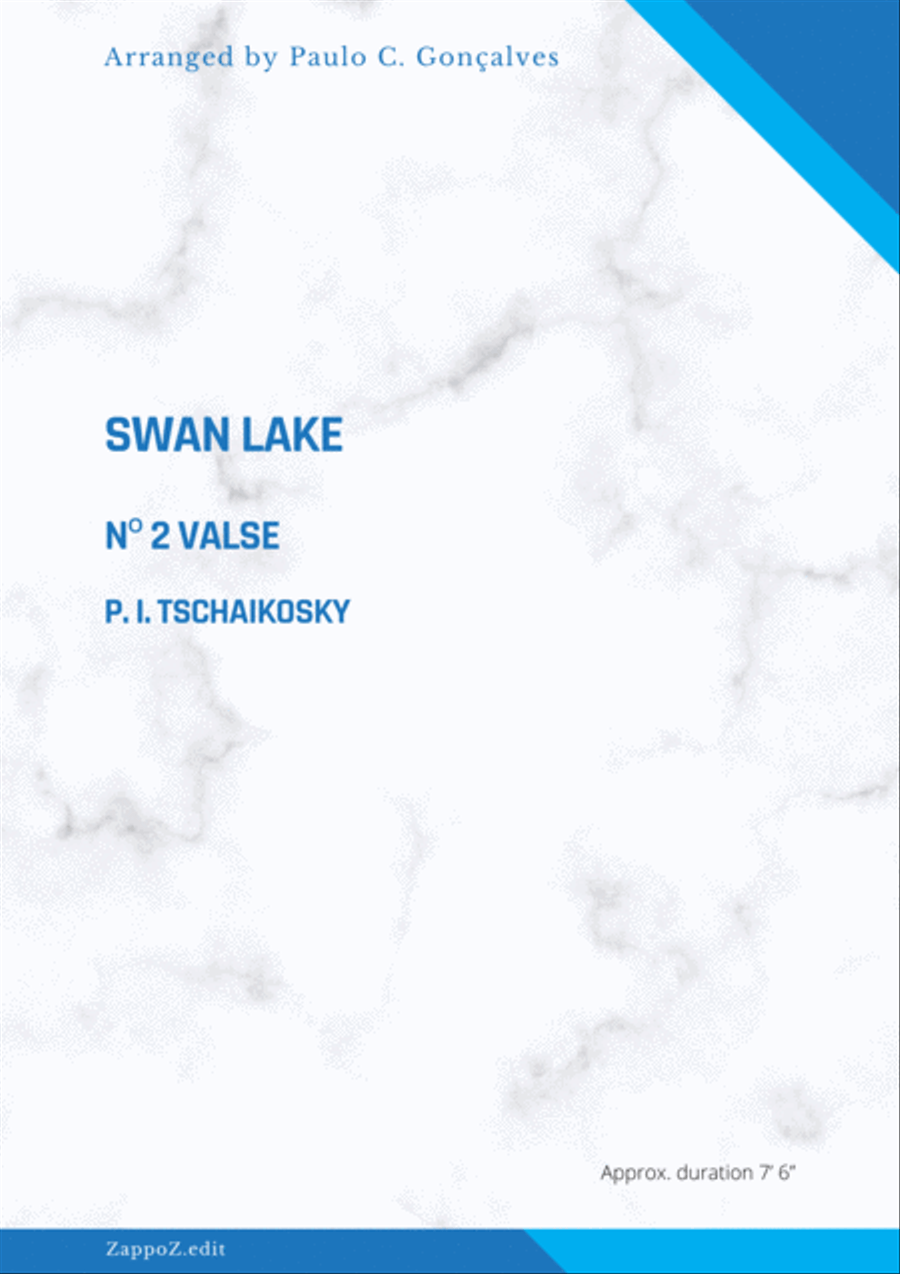 SWAN LAKE - Nº 2 VALSE - P. I. TSCHAIKOSKY Concert Band scores gallery preview page 1