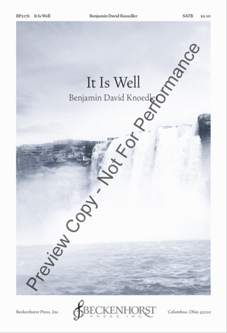 It Is Well 4-Part scores gallery preview page 2
