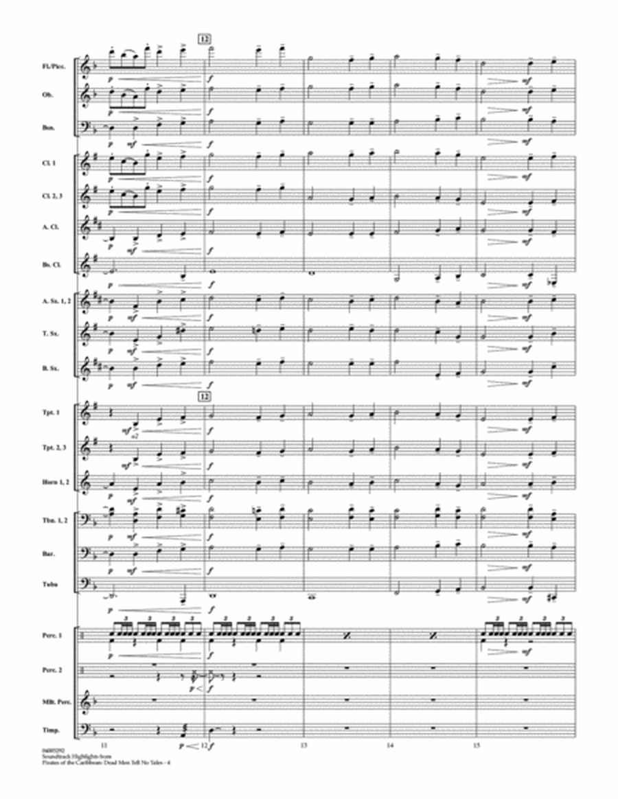 Pirates of the Caribbean: Dead Men Tell No Tales - Conductor Score (Full Score)
