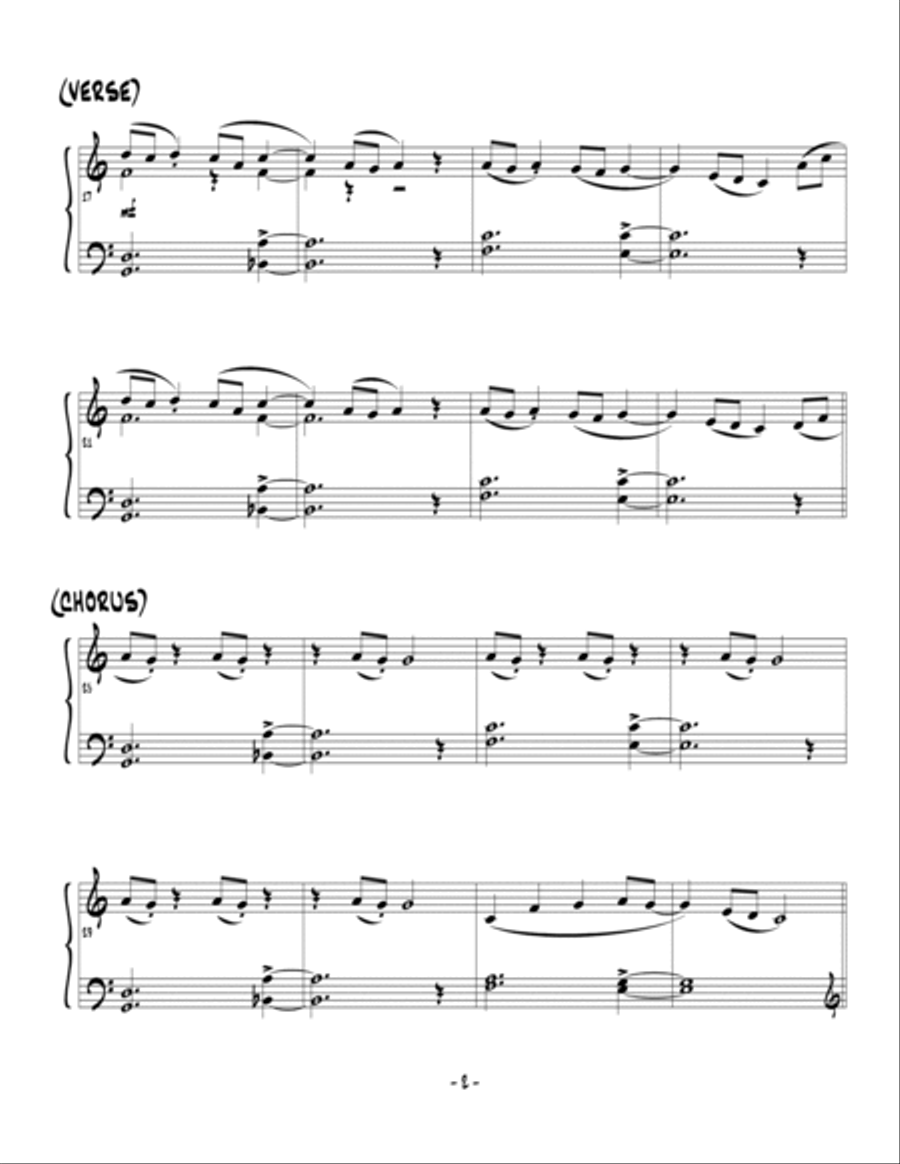 Paradise Paradise Piano Solo scores gallery preview page 2