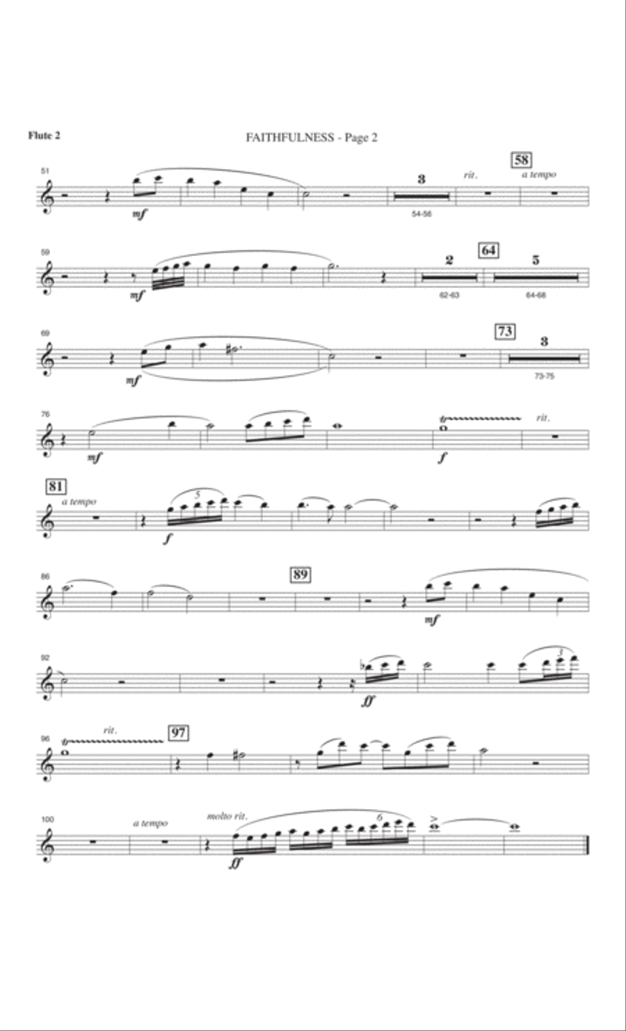 Faithfulness 4-Part scores gallery preview page 25