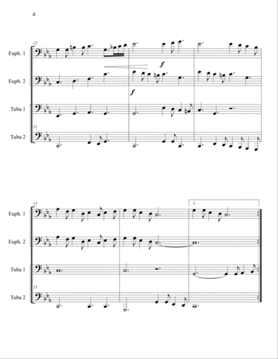 Masters in This Hall Masters in This Hall Brass Ensemble scores gallery preview page 4