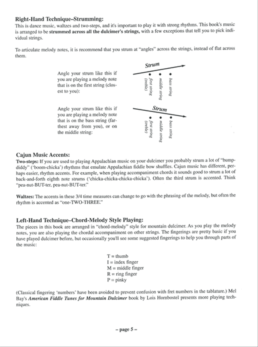 Cajun Favorites for Mountain Dulcimer Mountain Dulcimer scores gallery preview page 6