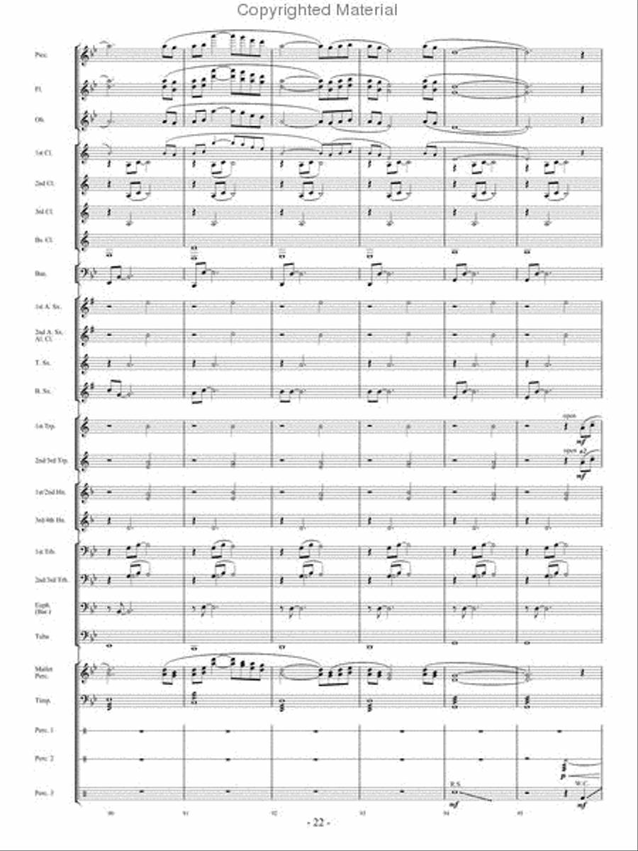 When The Tears Fell Concert Band scores gallery preview page 21