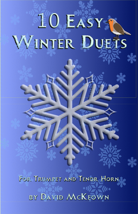 Book cover for 10 Easy Winter Duets for Trumpet and Tenor Horn