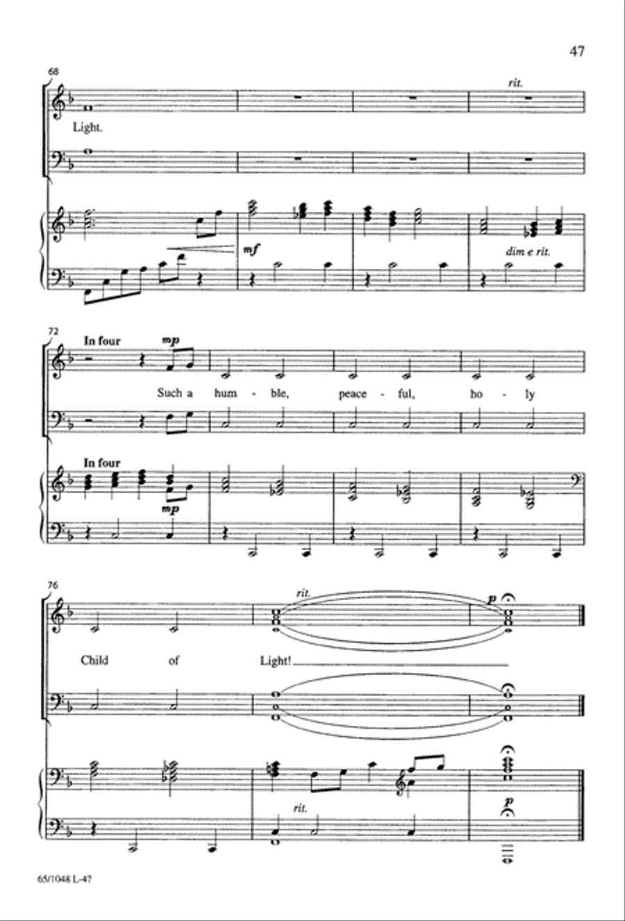 The Light of the World The Light of the World 4-Part scores gallery preview page 49