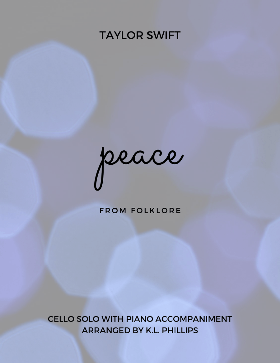 Peace Peace Piano scores gallery preview page 1