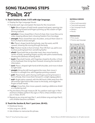 Book cover for Psalm 27 Teacher Resource (Digital)
