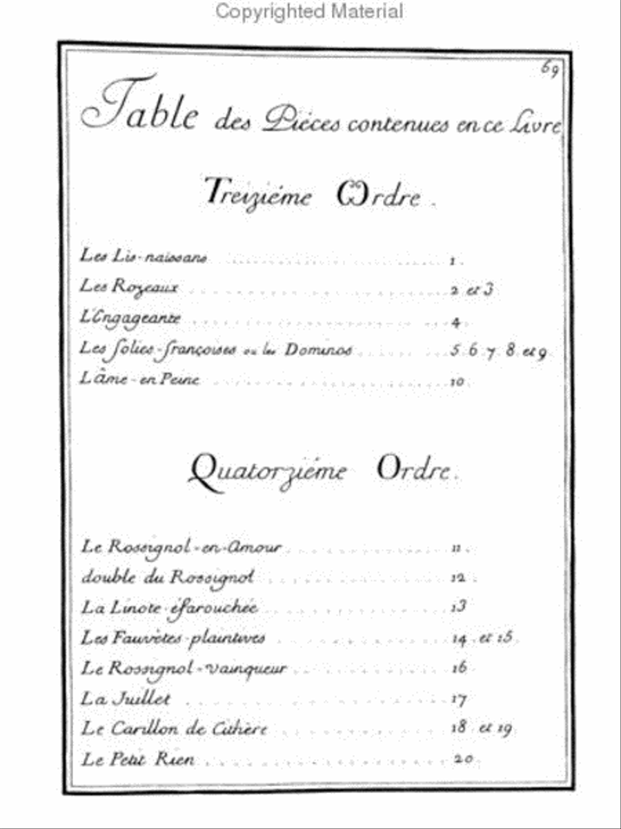 Third book of harpsichord pieces Harpsichord scores gallery preview page 2