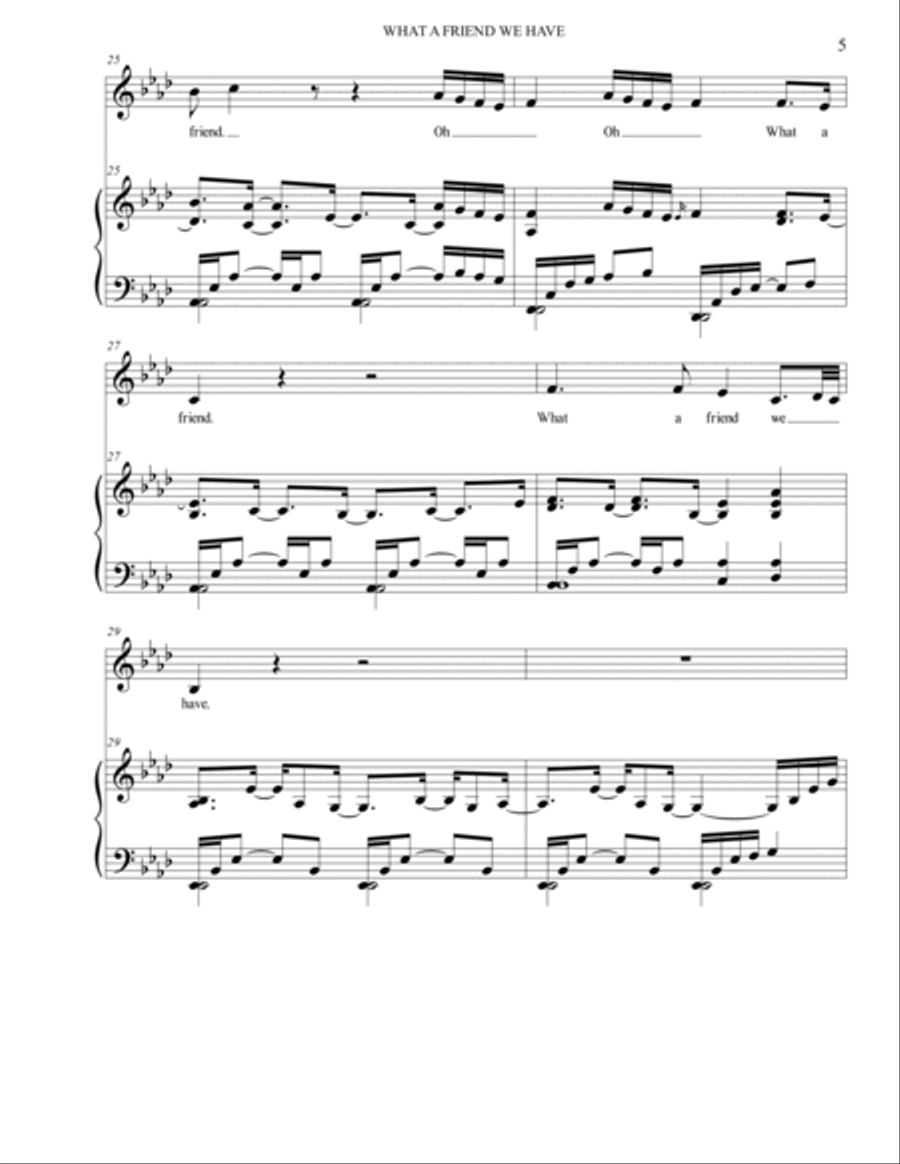 What a Friend We Have Voice scores gallery preview page 5