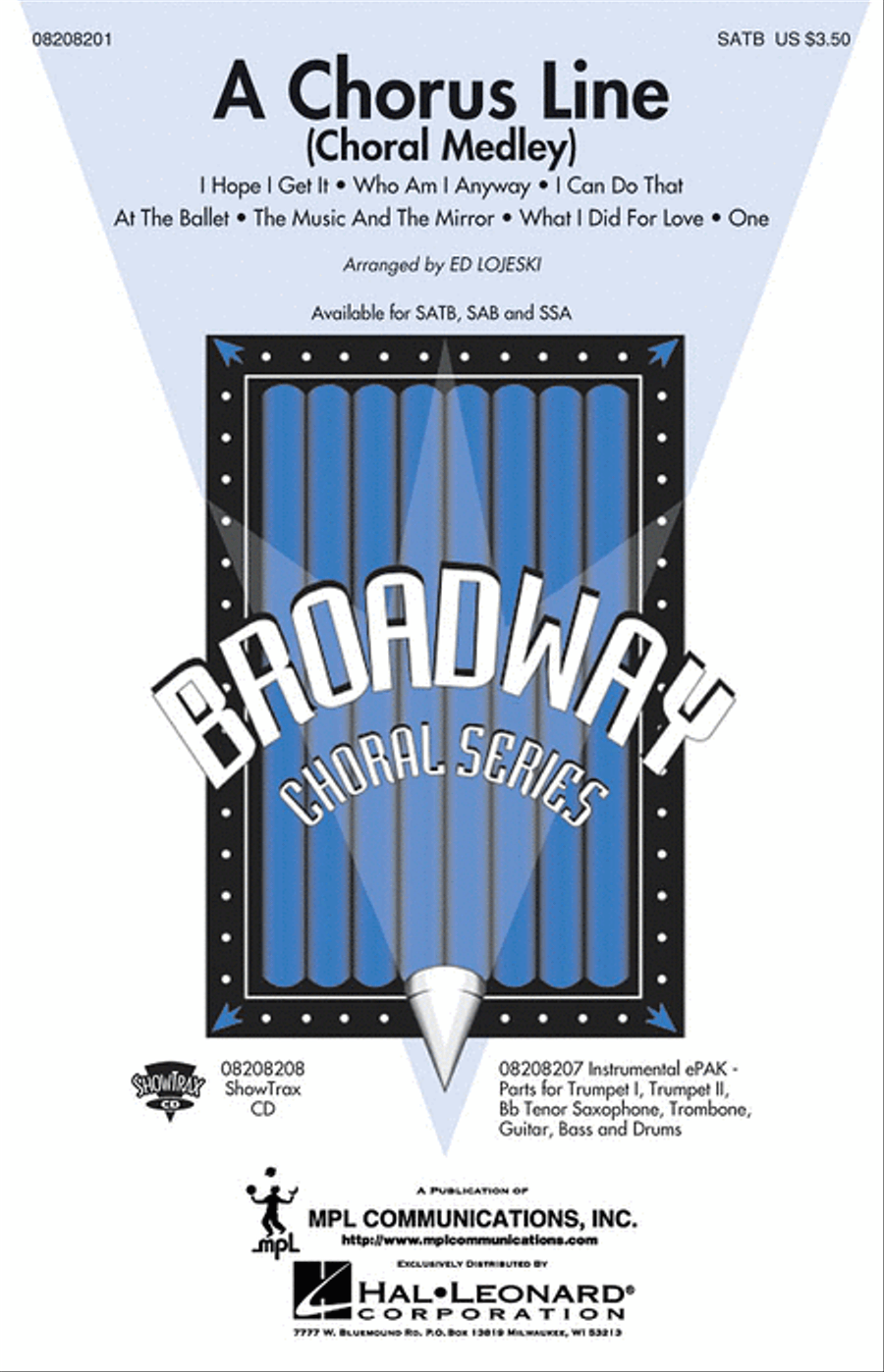 A Chorus Line 4-Part scores gallery preview page 1
