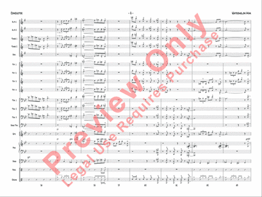 Watermelon Man Jazz Ensemble scores gallery preview page 35