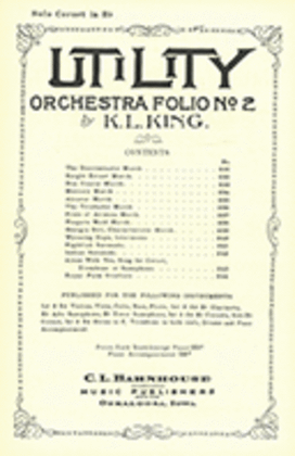Book cover for Utility Orchestra Folio No. 2