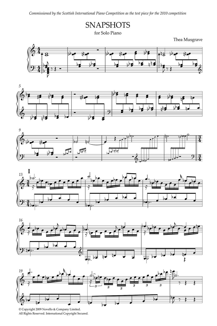 Snapshots Snapshots Piano Solo scores gallery preview page 1