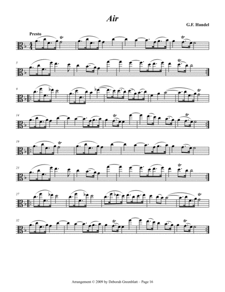 Wedding Trios for Strings - Viola A