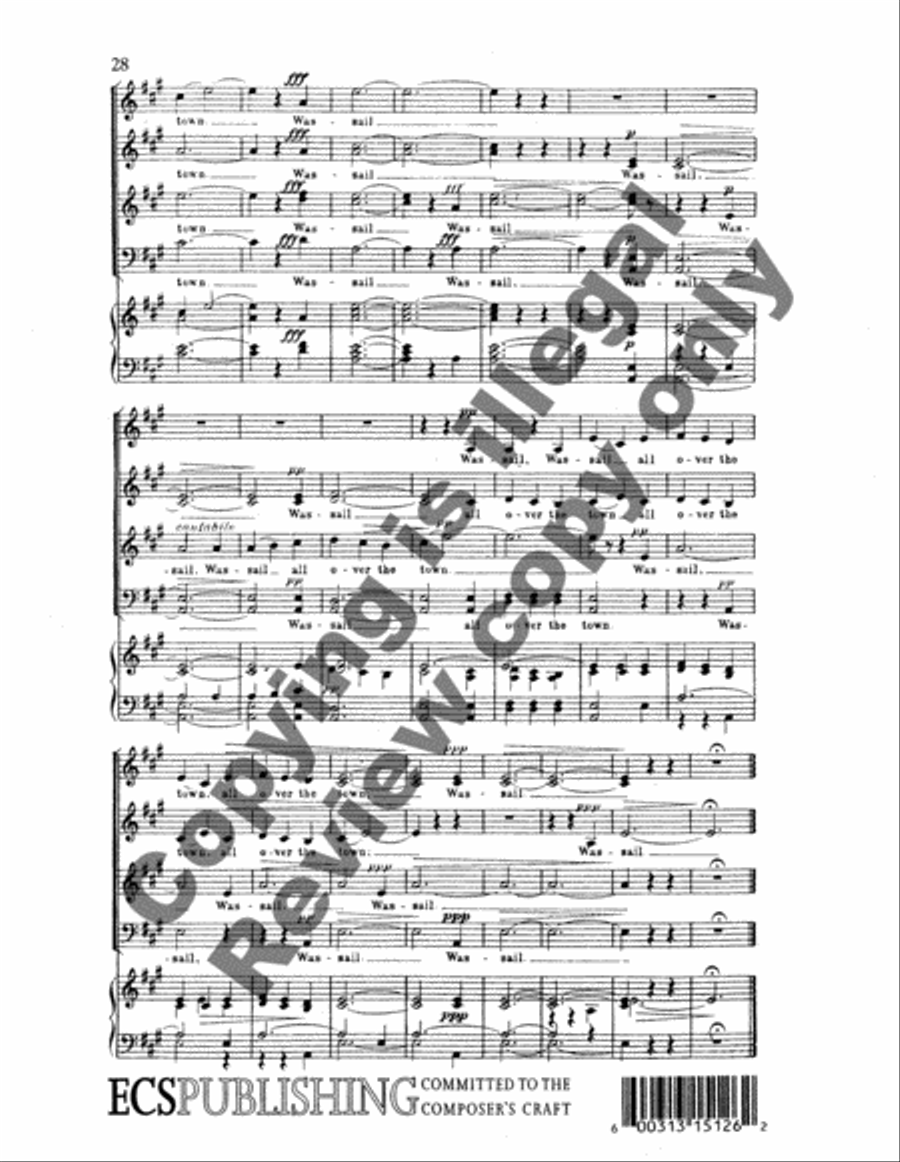 Five English Folk-Songs (Complete) 4-Part scores gallery preview page 6