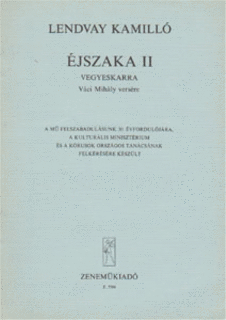 Éjszaka II. A Cappella scores gallery preview page 1