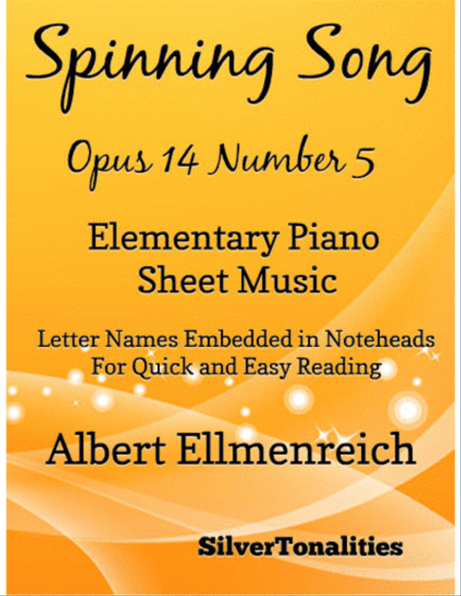 Spinning Song Elementary Piano Sheet Music Piano Method scores gallery preview page 1