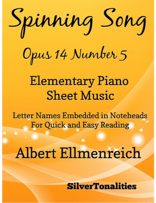 Spinning Song Elementary Piano Sheet Music