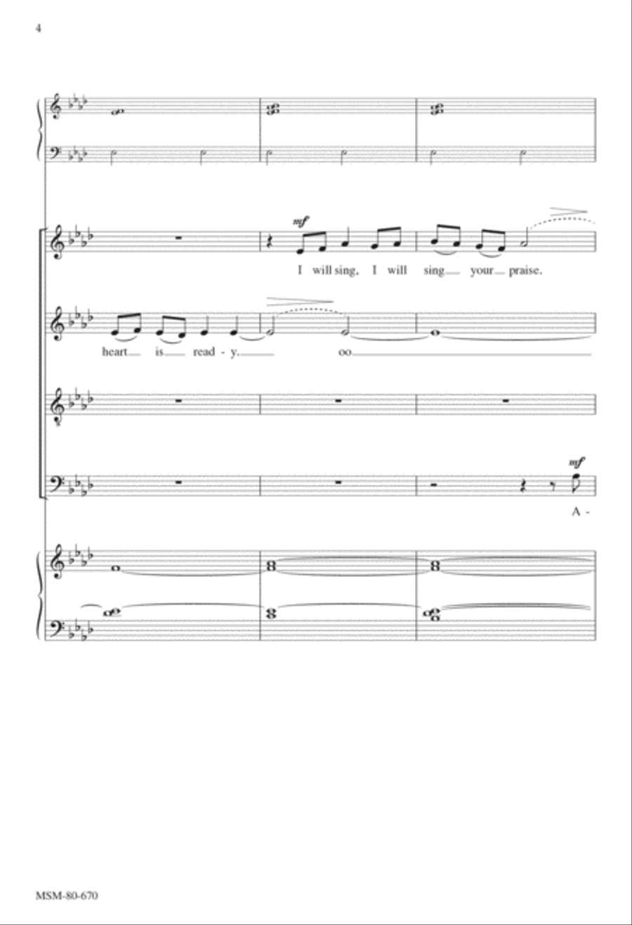 My Heart Is Ready 4-Part scores gallery preview page 2