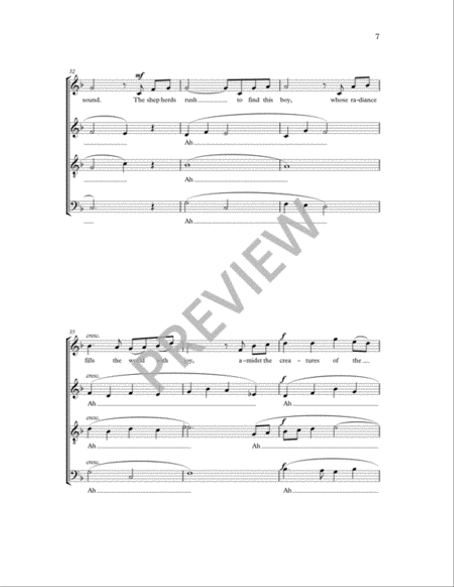 Carol of the Stable 4-Part scores gallery preview page 8