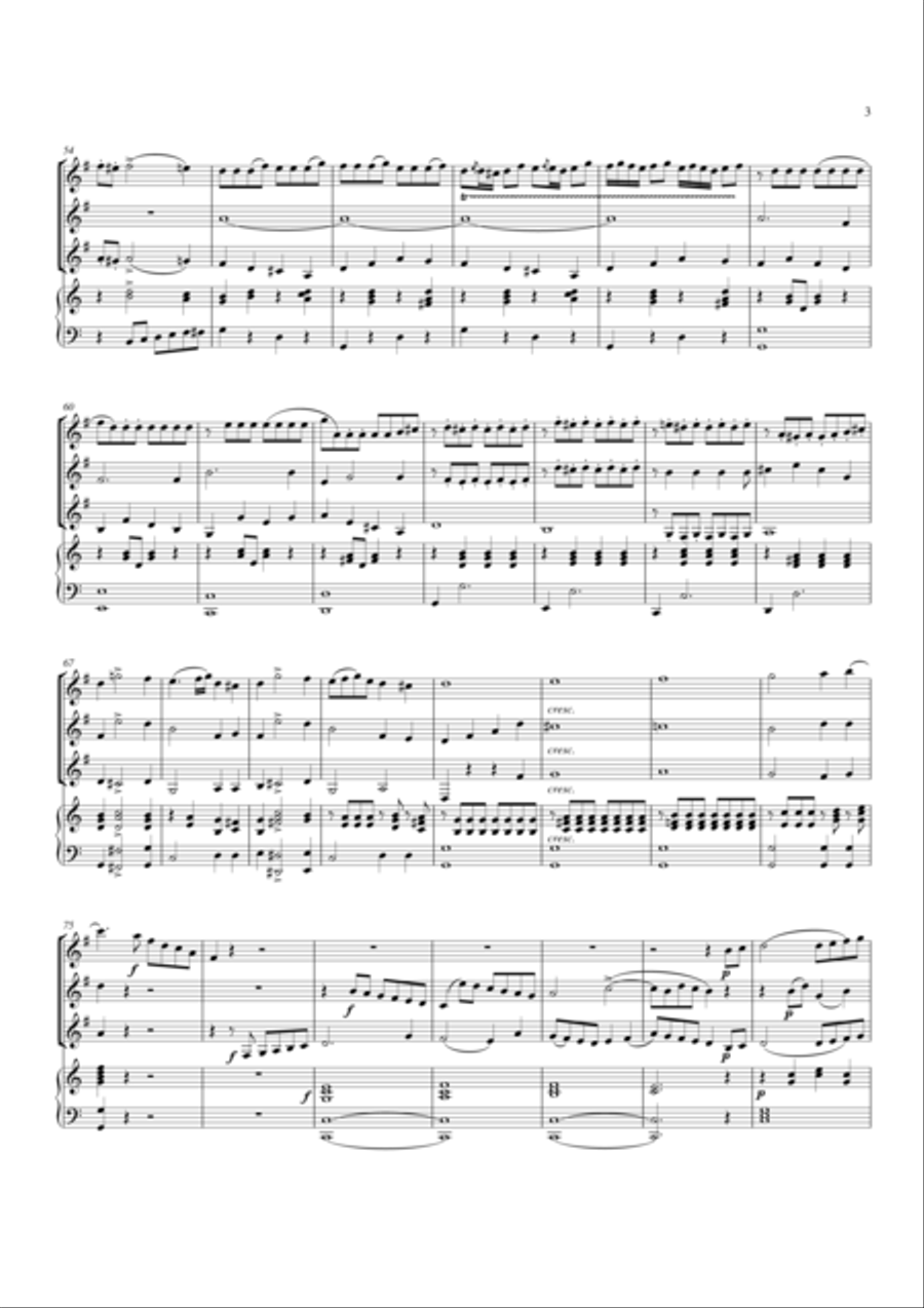 Trio for Horns Brass Trio scores gallery preview page 4
