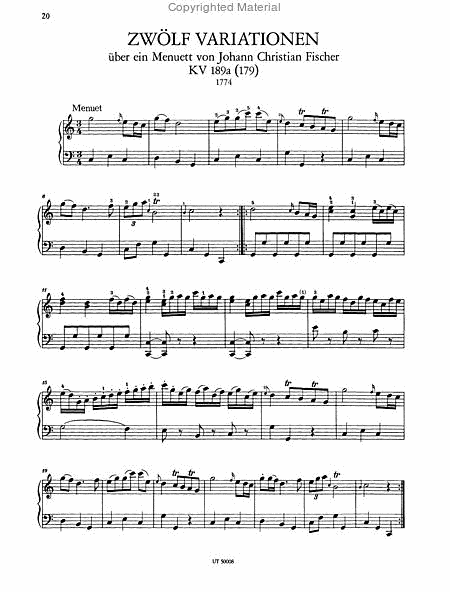 Variations for Piano, Vol 1