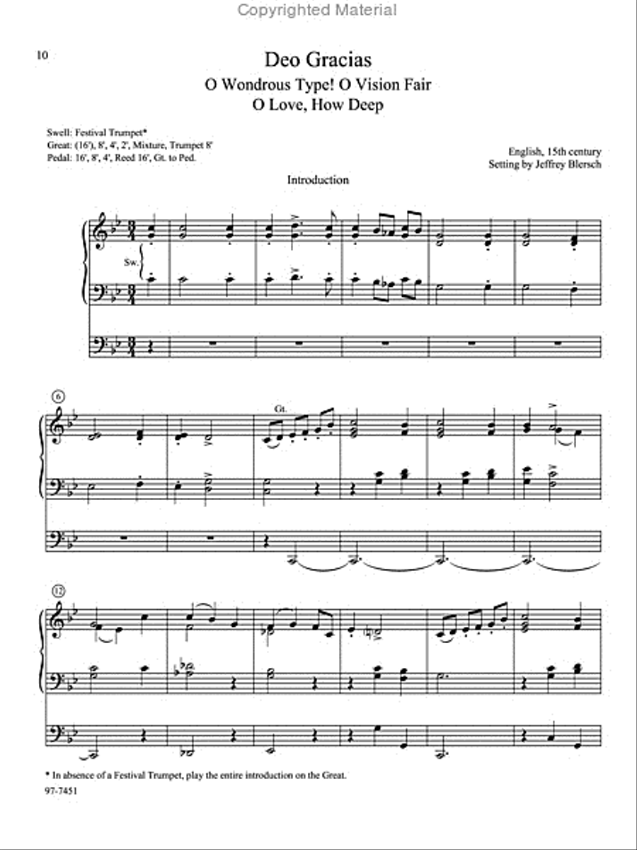 Introductions, Harmonizations, Accompaniments, Interpretations, Vol. 6 Organ scores gallery preview page 4