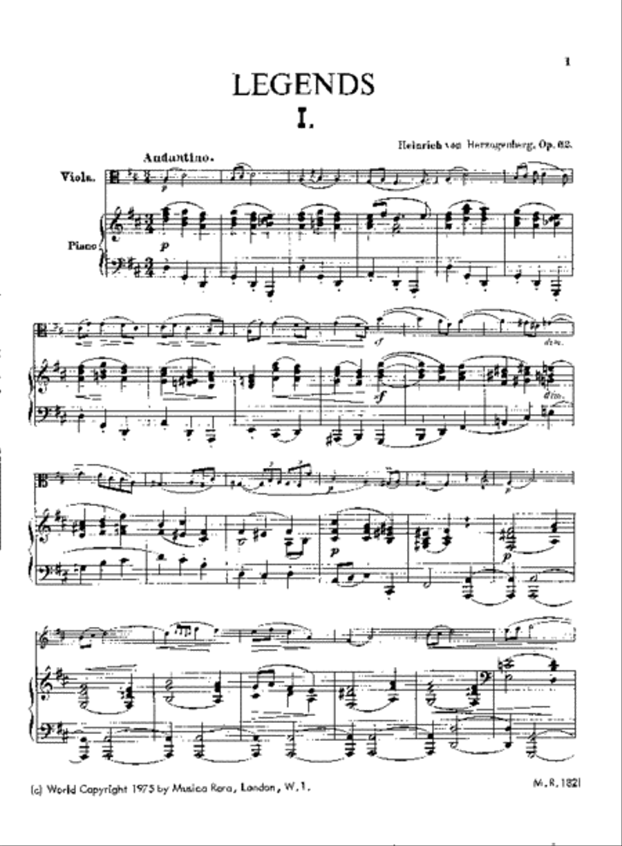 Legends Op. 62 Piano Accompaniment scores gallery preview page 2