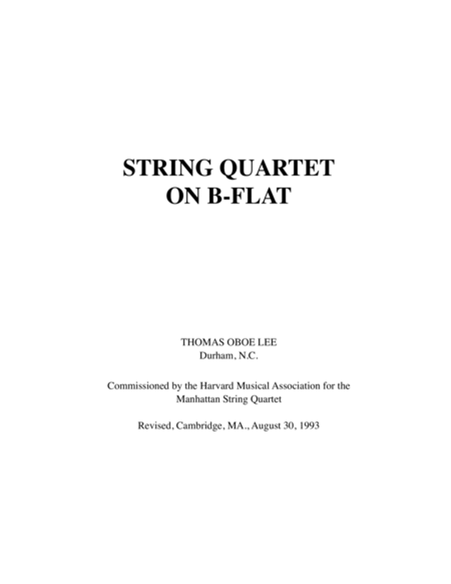 String Quartet on B-flat (1989-90, rev. 1993) image number null