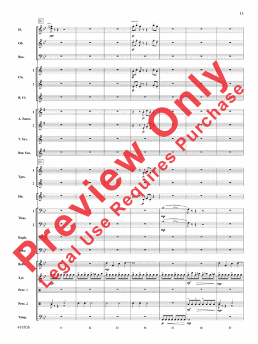 Mechanism Concert Band scores gallery preview page 14