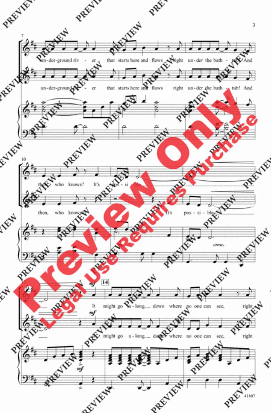 It's Possible (In McElligot's Pool) 2-Part scores gallery preview page 3