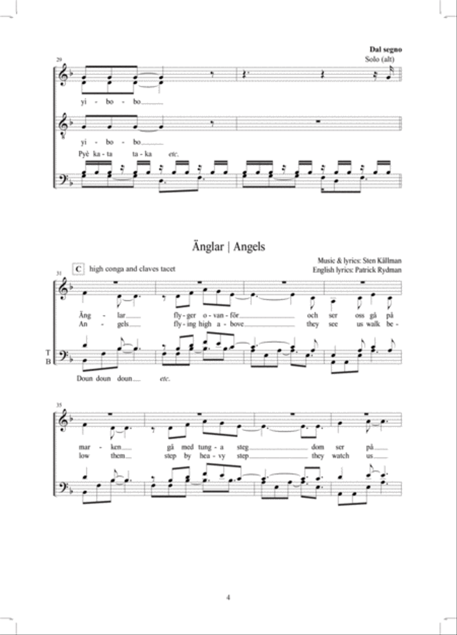 Ayibobo Ayibobo 4-Part scores gallery preview page 4