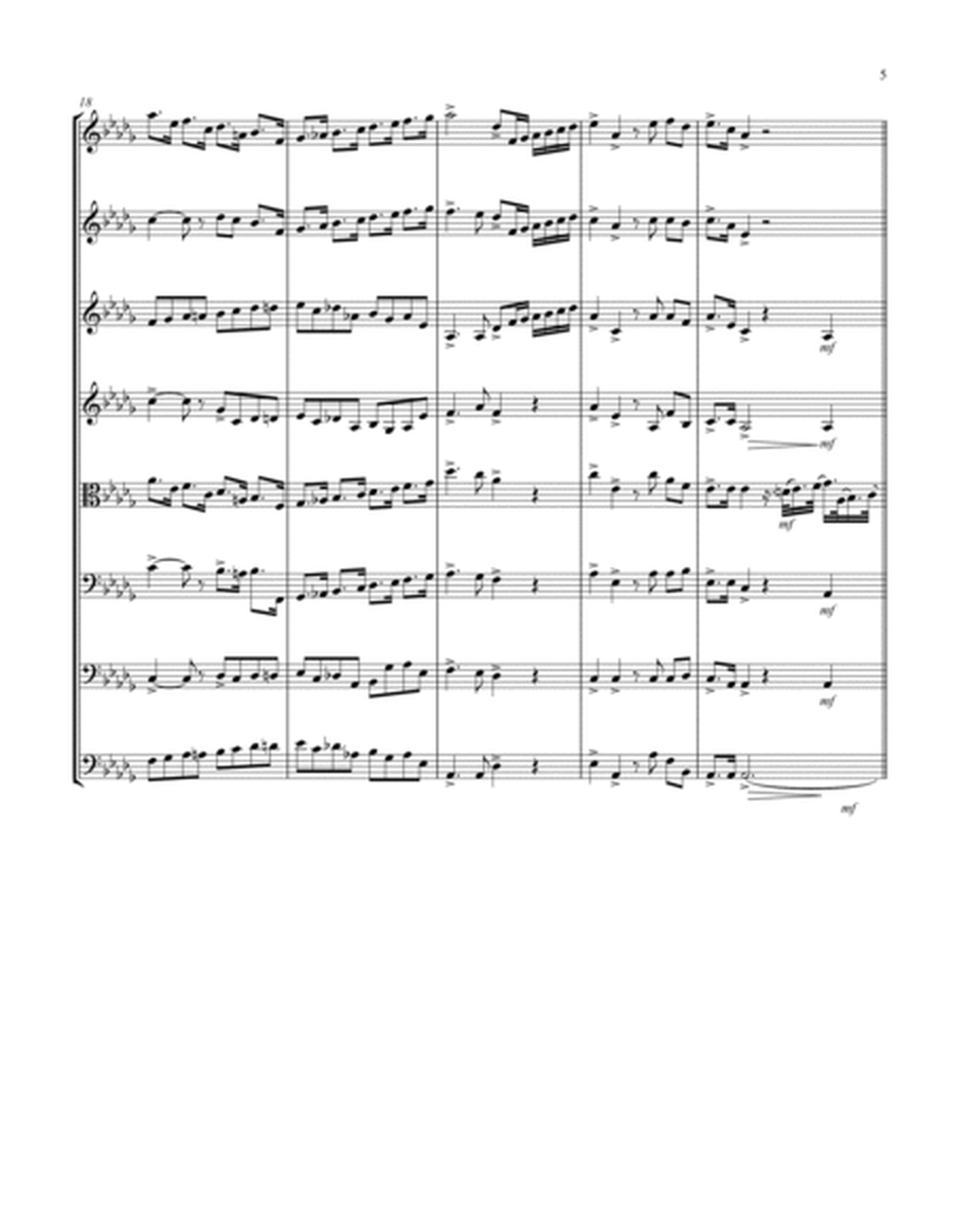 Coronation March (Db) (String Octet - 4 Violins, 1 Viola, 2 Cellos, 1 Bass)