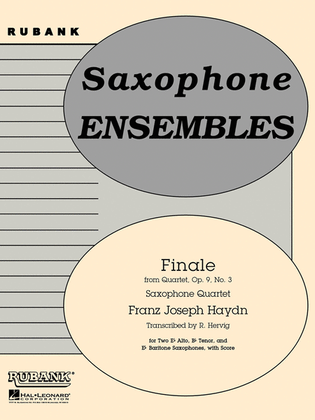 Book cover for Finale from (Quartet, Op. 9 No. 3)