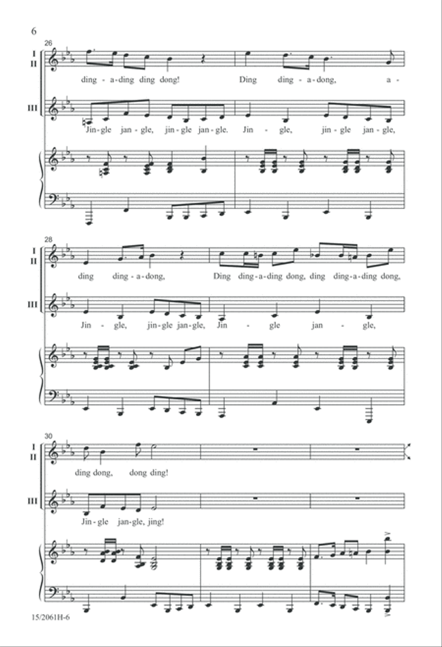 Jinglin' Bells 3-Part scores gallery preview page 6