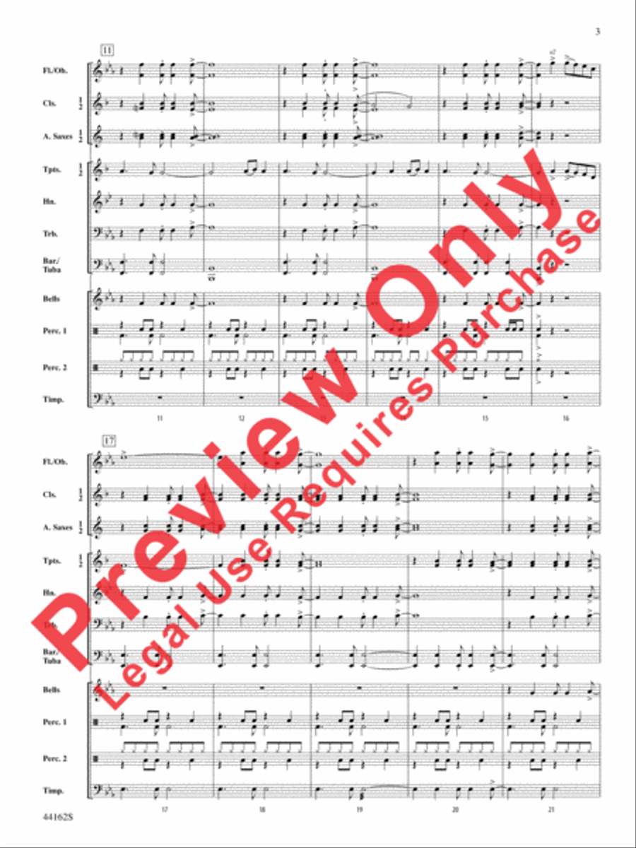 O Happy Day Concert Band scores gallery preview page 4