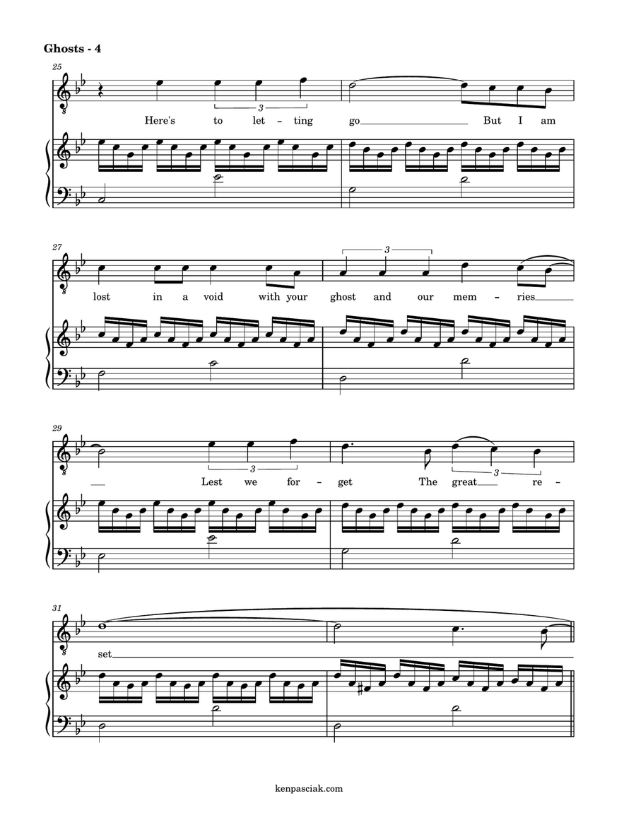 Ghosts (how Can I Move On) Voice Solo scores gallery preview page 6