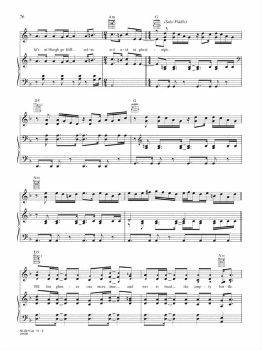 Nil Se'n La Nil Se'n La Piano, Vocal, Guitar scores gallery preview page 5