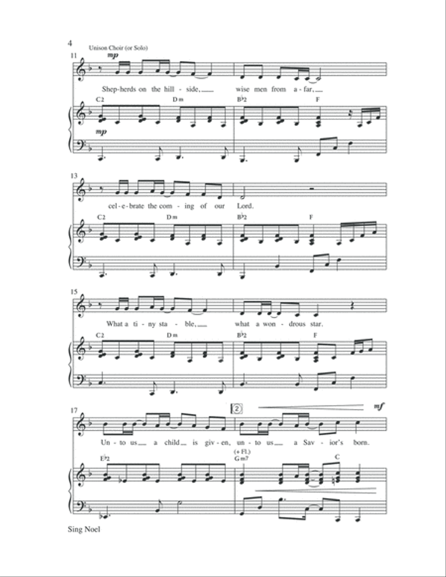 Sing Noel Sing Noel 4-Part scores gallery preview page 4