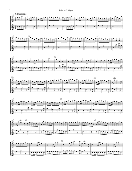 Suite in C Major for recorder duet image number null