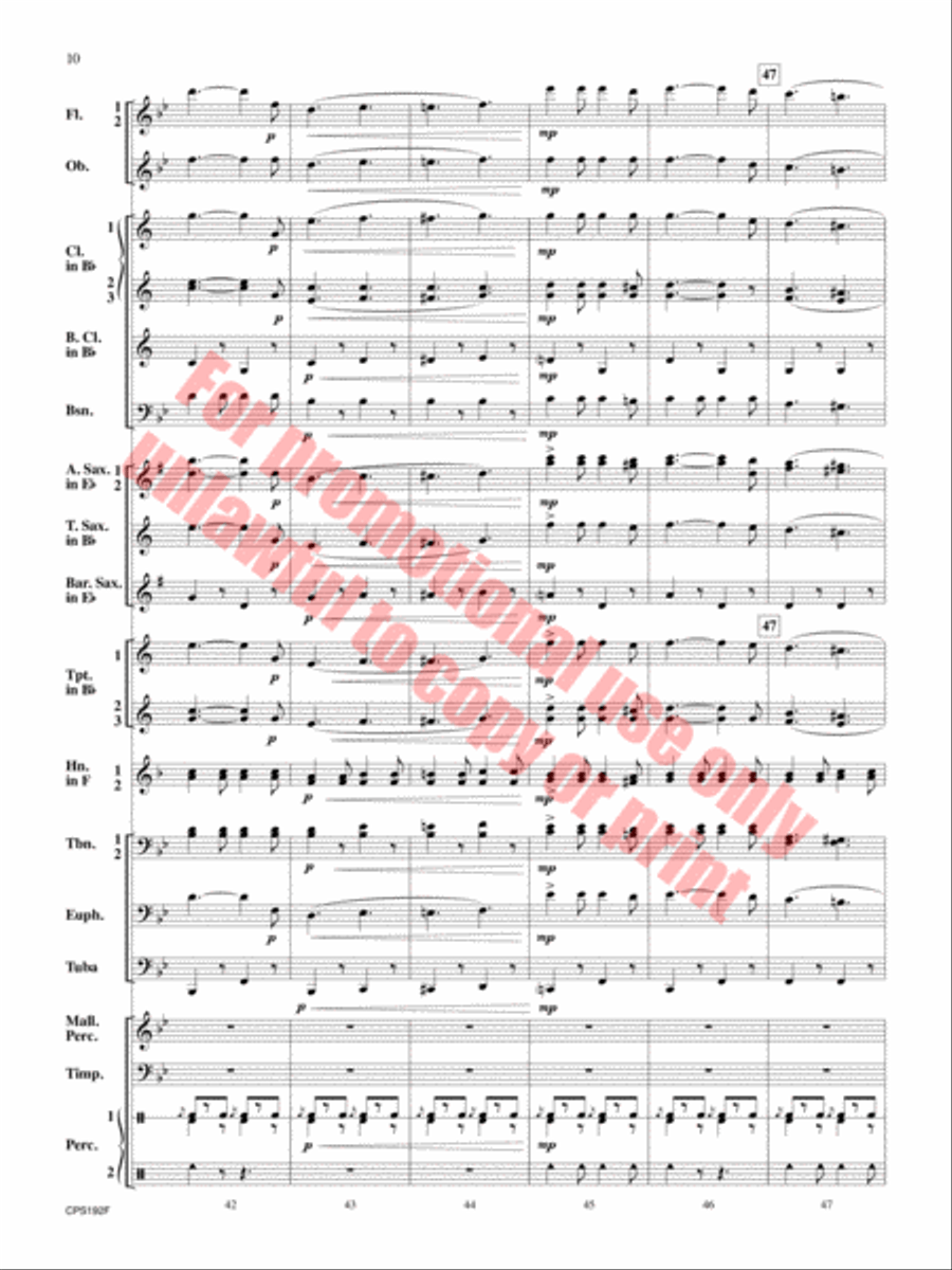 Liberty Bell Concert Band scores gallery preview page 11