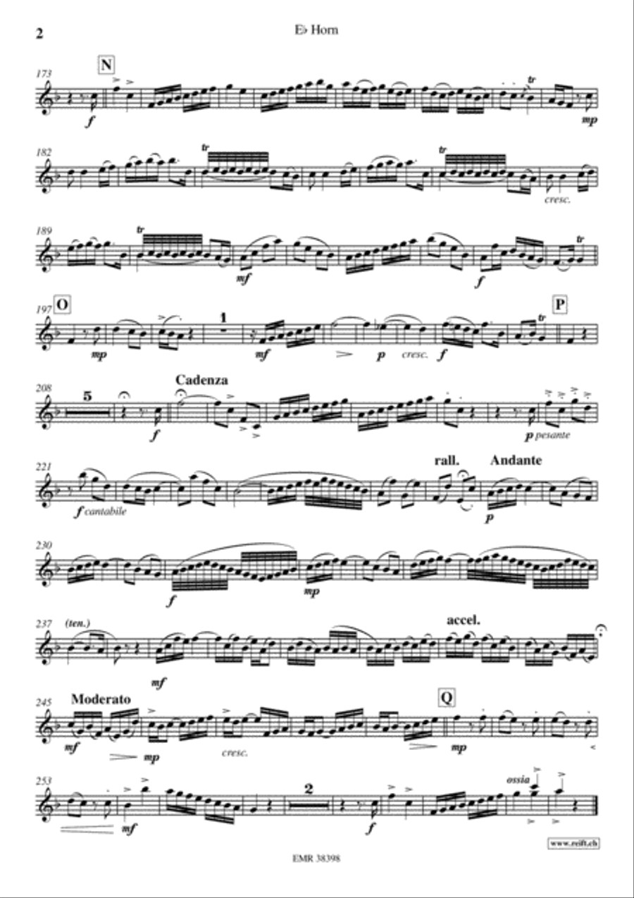 Concerto in Ab Major Horn scores gallery preview page 3