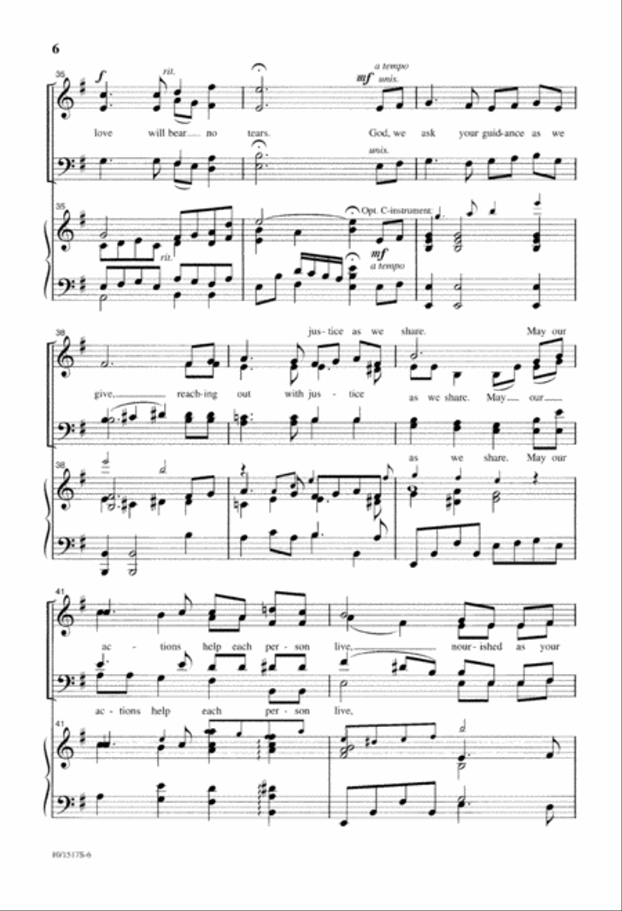 Hunger Cries Hunger Cries 4-Part scores gallery preview page 6