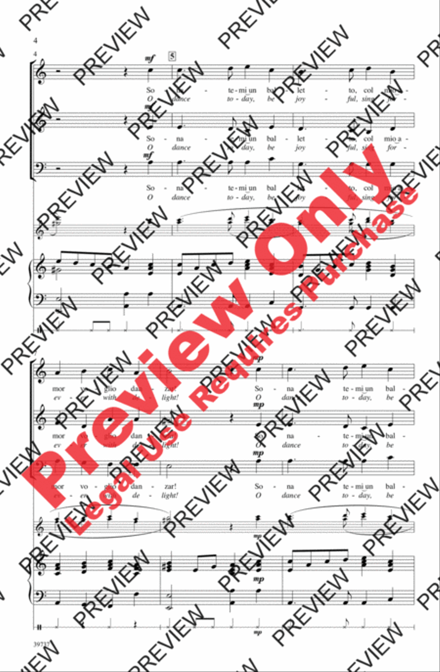 Sonatemi un Balletto Sonatemi un Balletto 3-Part scores gallery preview page 4