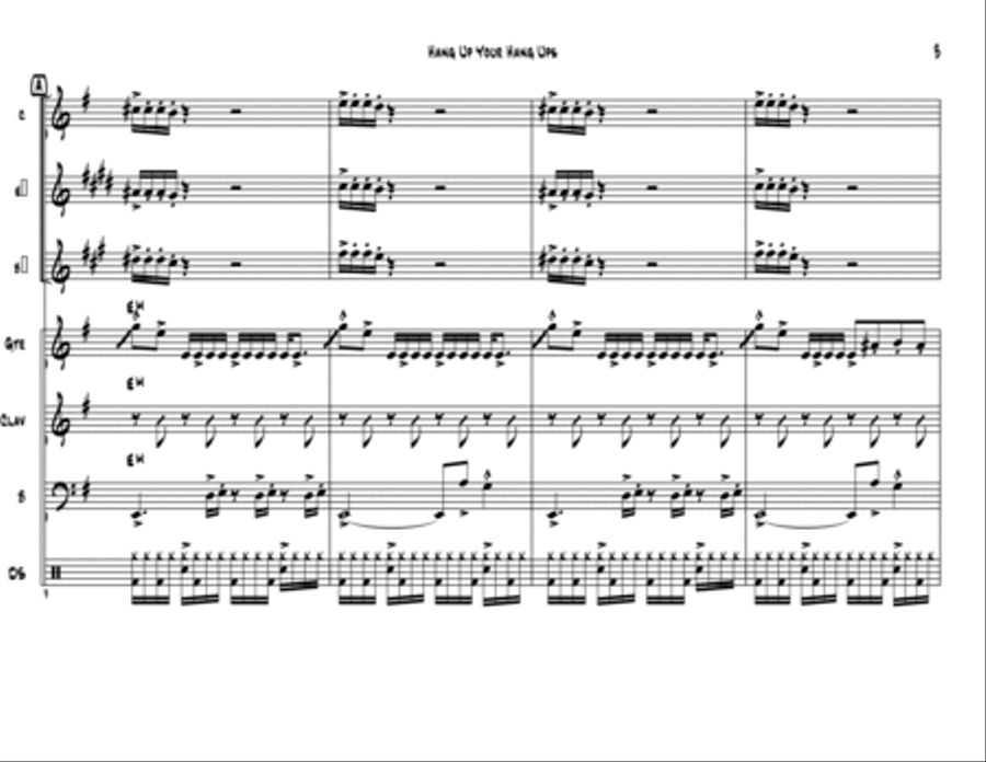 Hang Up Your Hang Ups Jazz Ensemble scores gallery preview page 4
