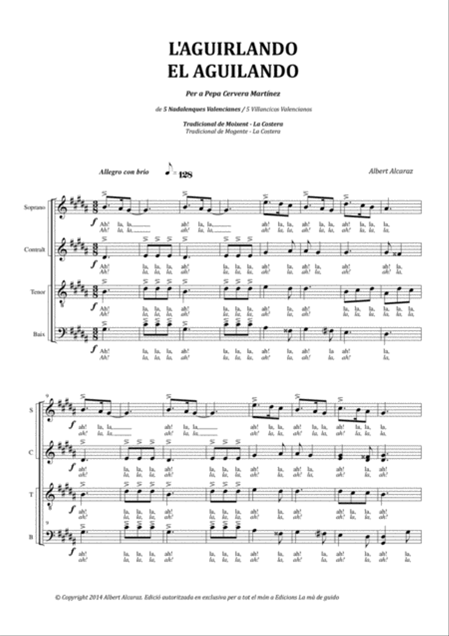 L'Aguirlando 4-Part scores gallery preview page 3