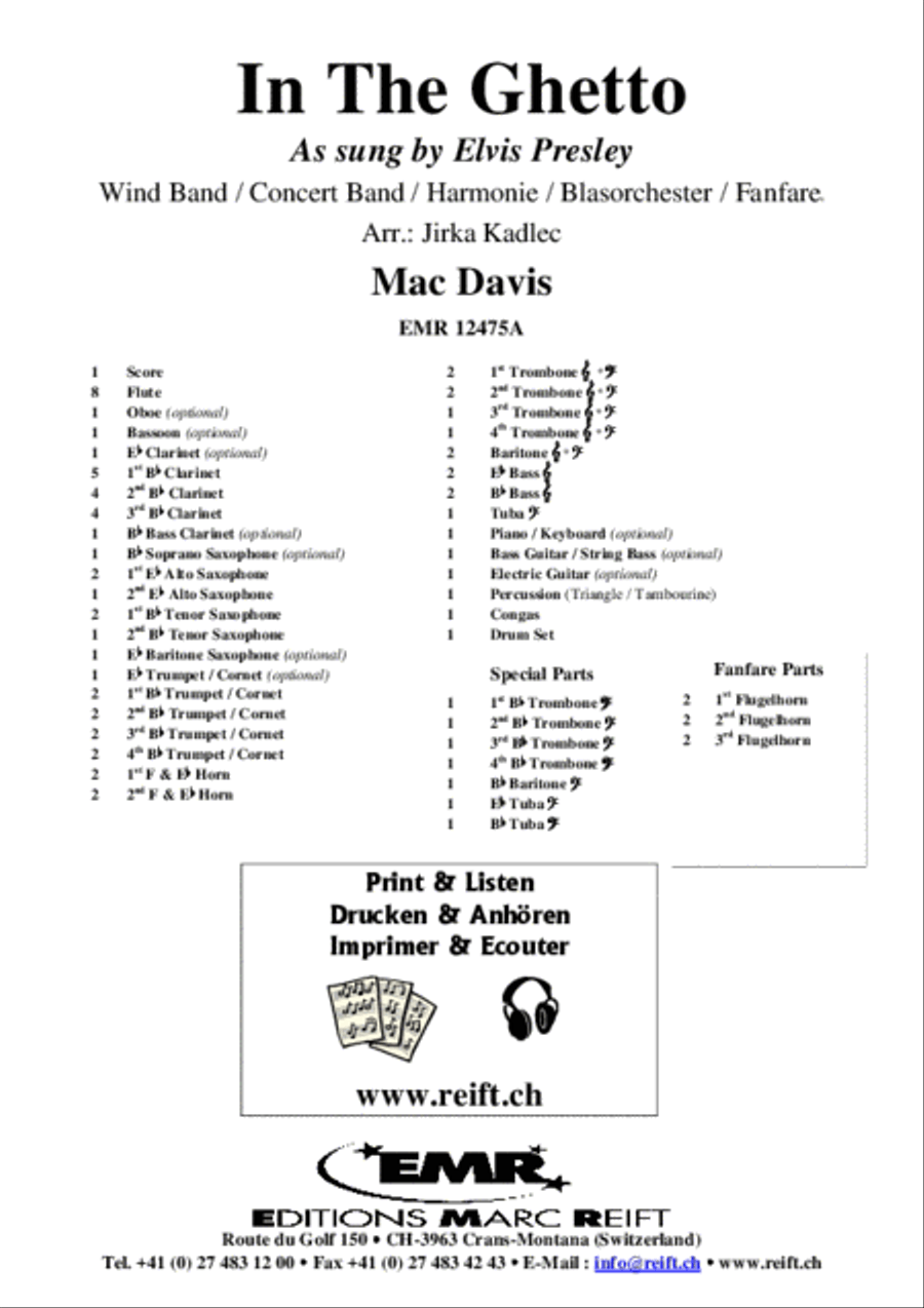 In The Ghetto In The Ghetto Concert Band scores gallery preview page 2