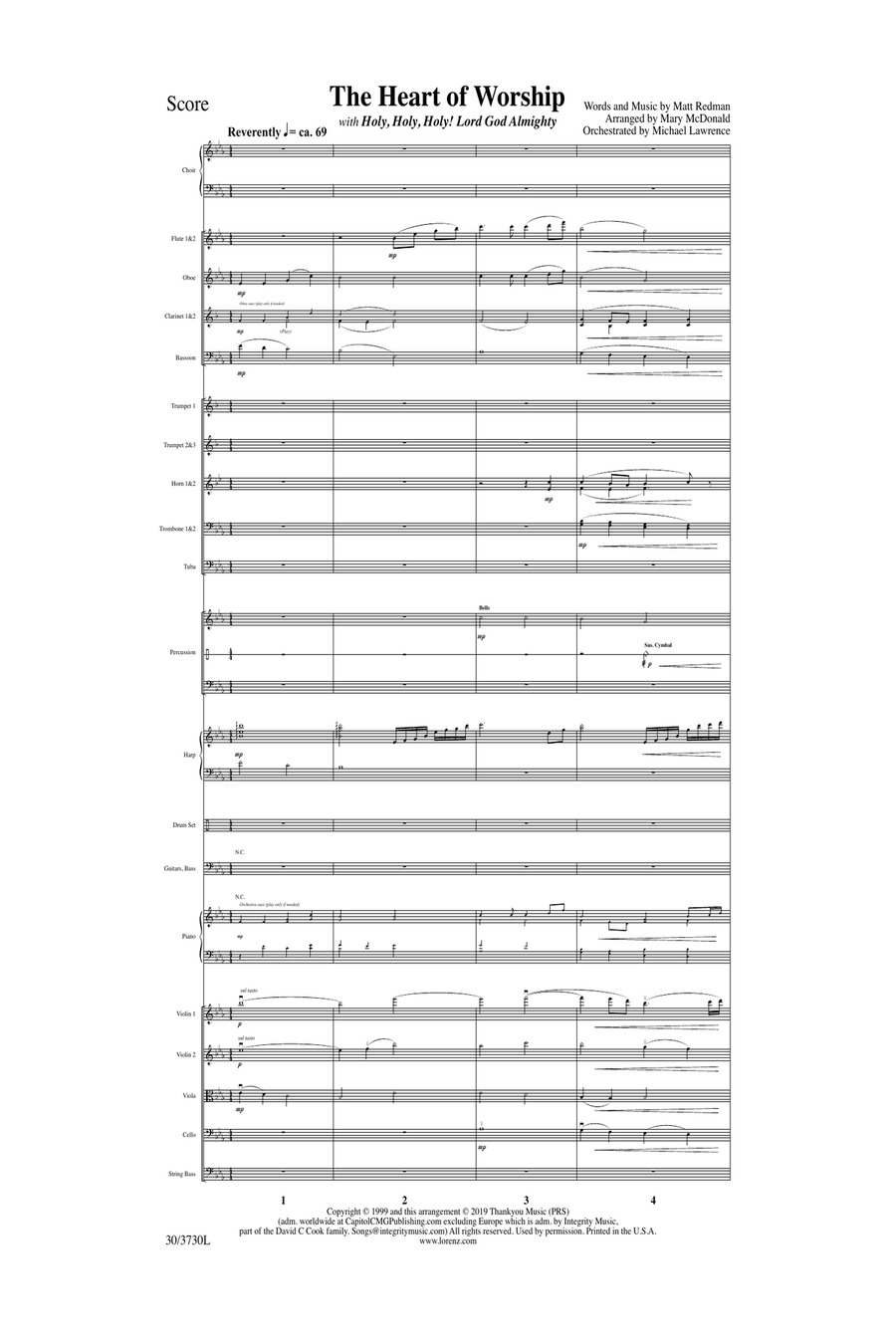 The Heart of Worship - Orchestral Score and Parts (Digital Download) Orchestra scores gallery preview page 3
